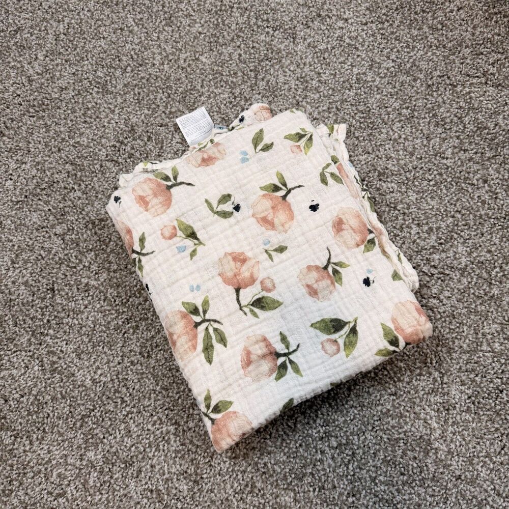 Little Unicorn 100% Organic Cotton Muslin Swaddle Baby Blanket Breathable